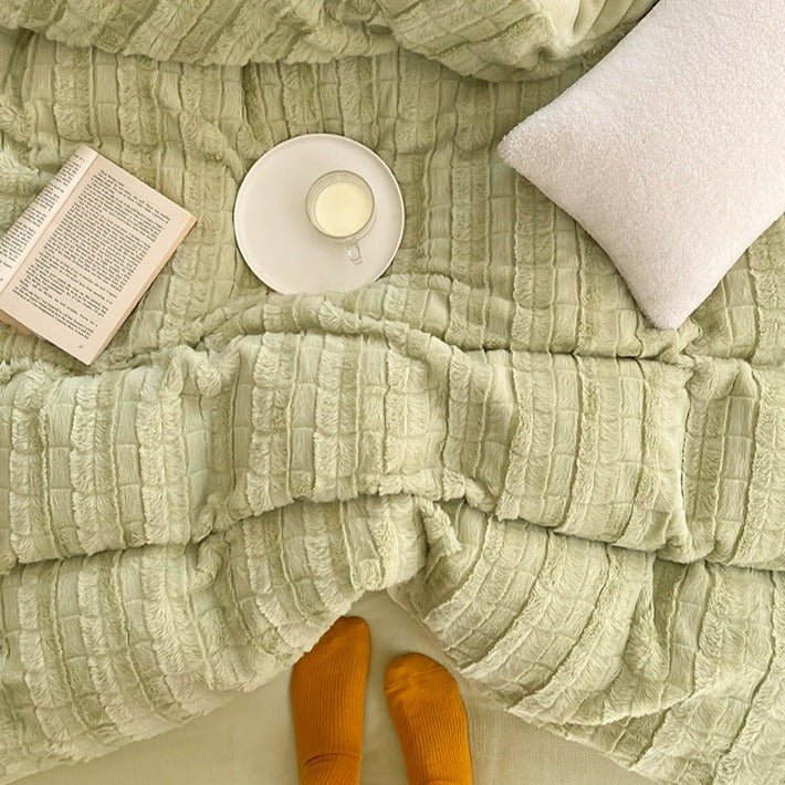 Tonal Striped Bedding Set