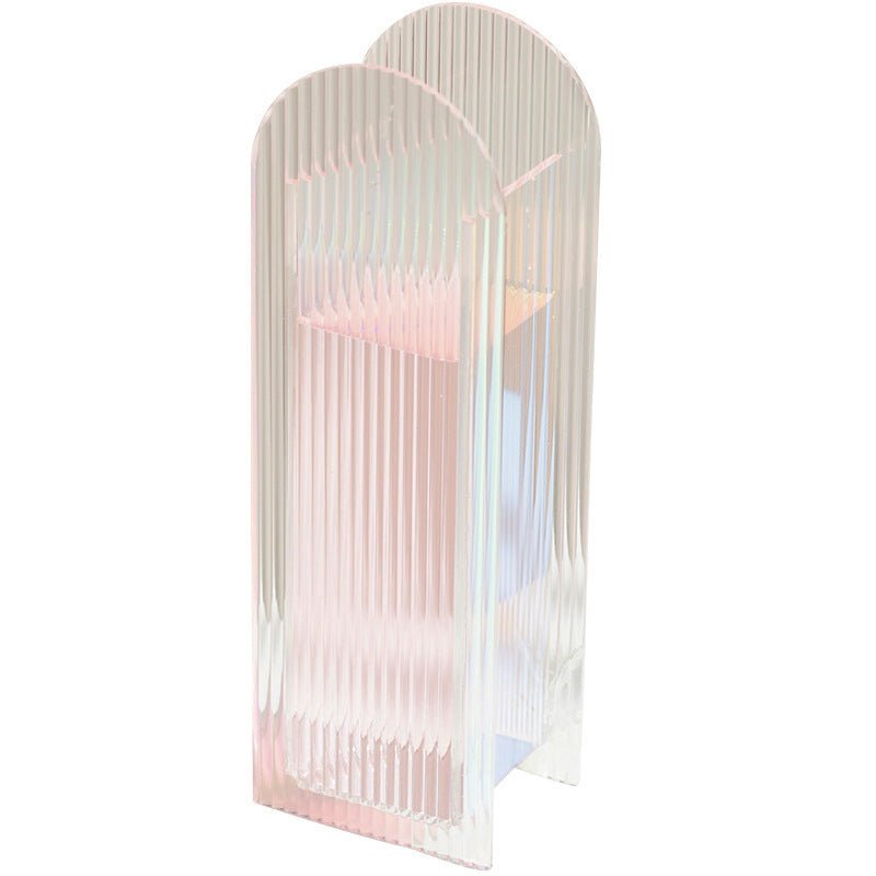 Transparent Wavy Acrylic Vase