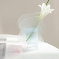 Transparent Wavy Acrylic Vase