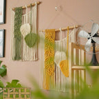 Tropical Leaf Macrame Wall Decor