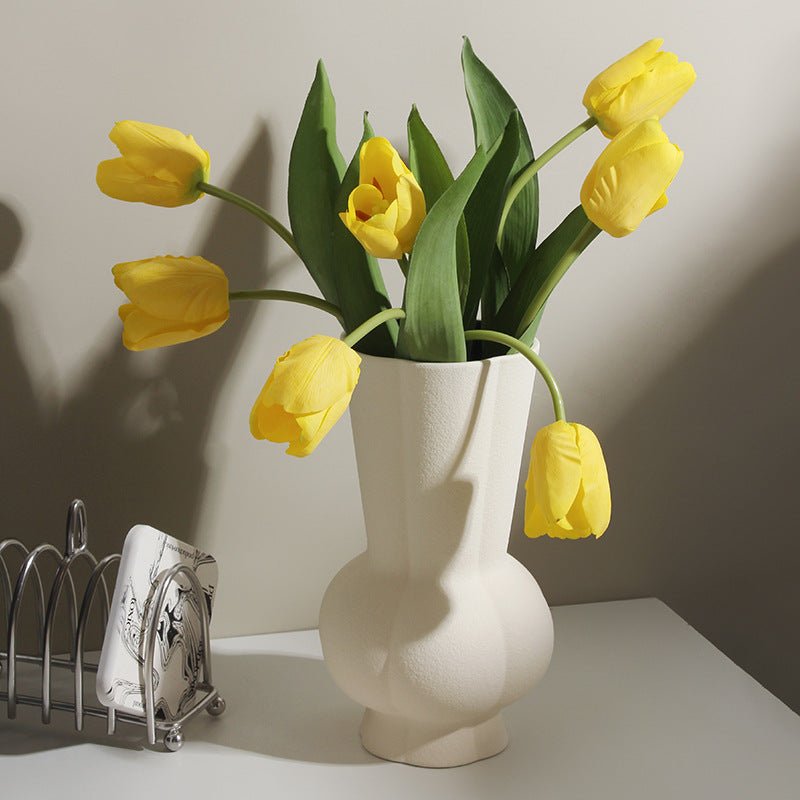 Tuber Rounds Ceramic Vase