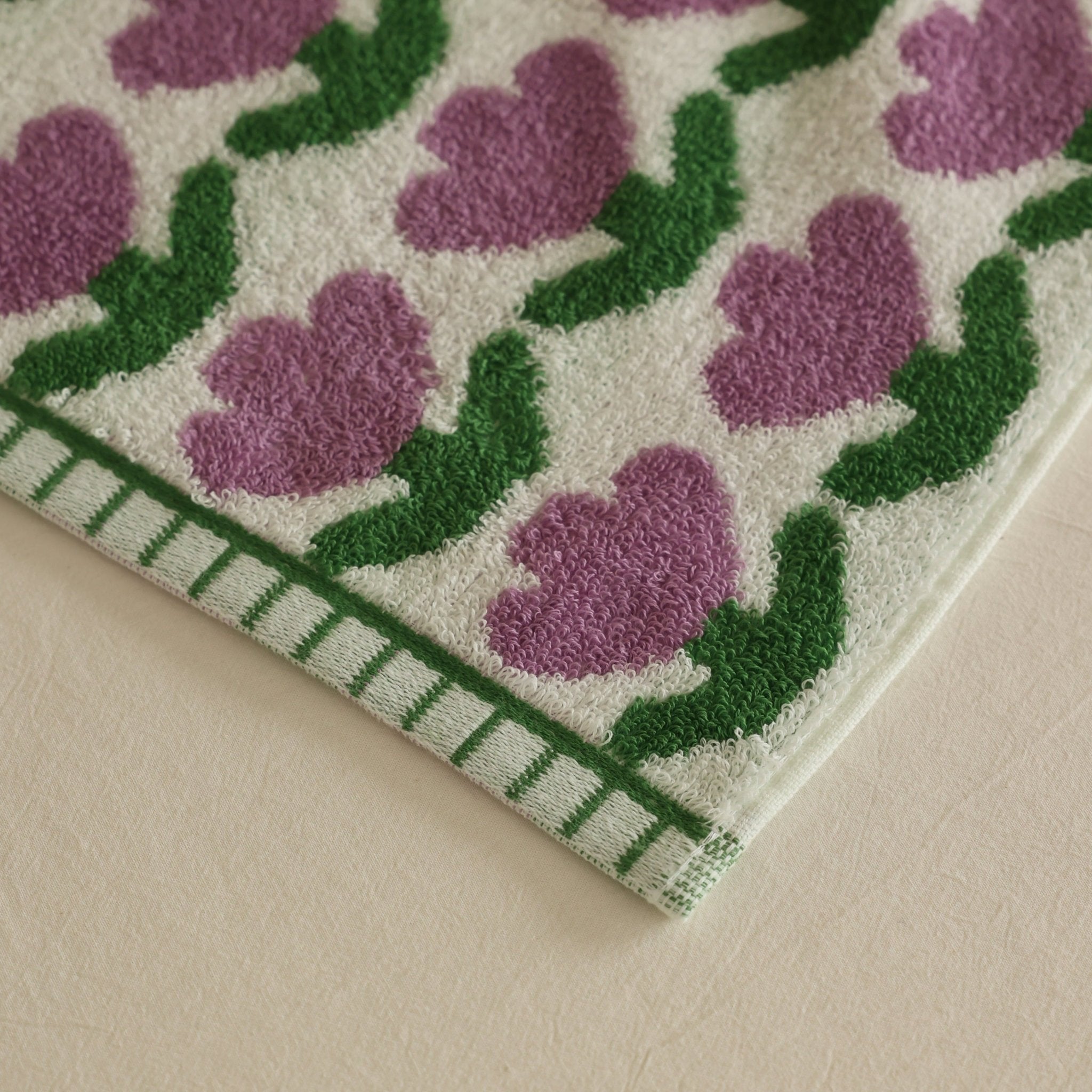 Tulip Heart Towel