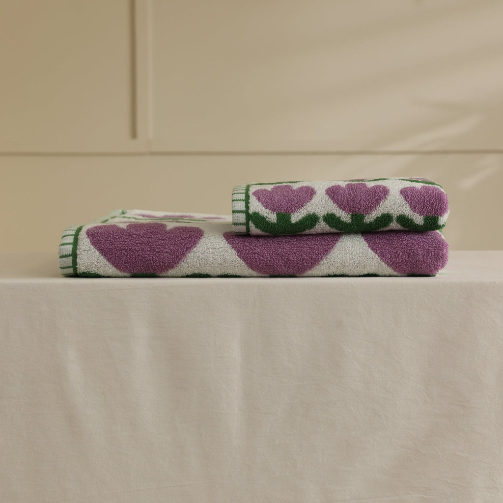 Tulip Heart Towel