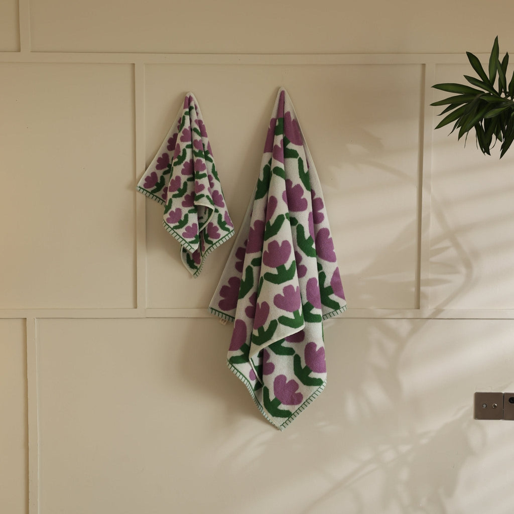 Tulip Heart Towel