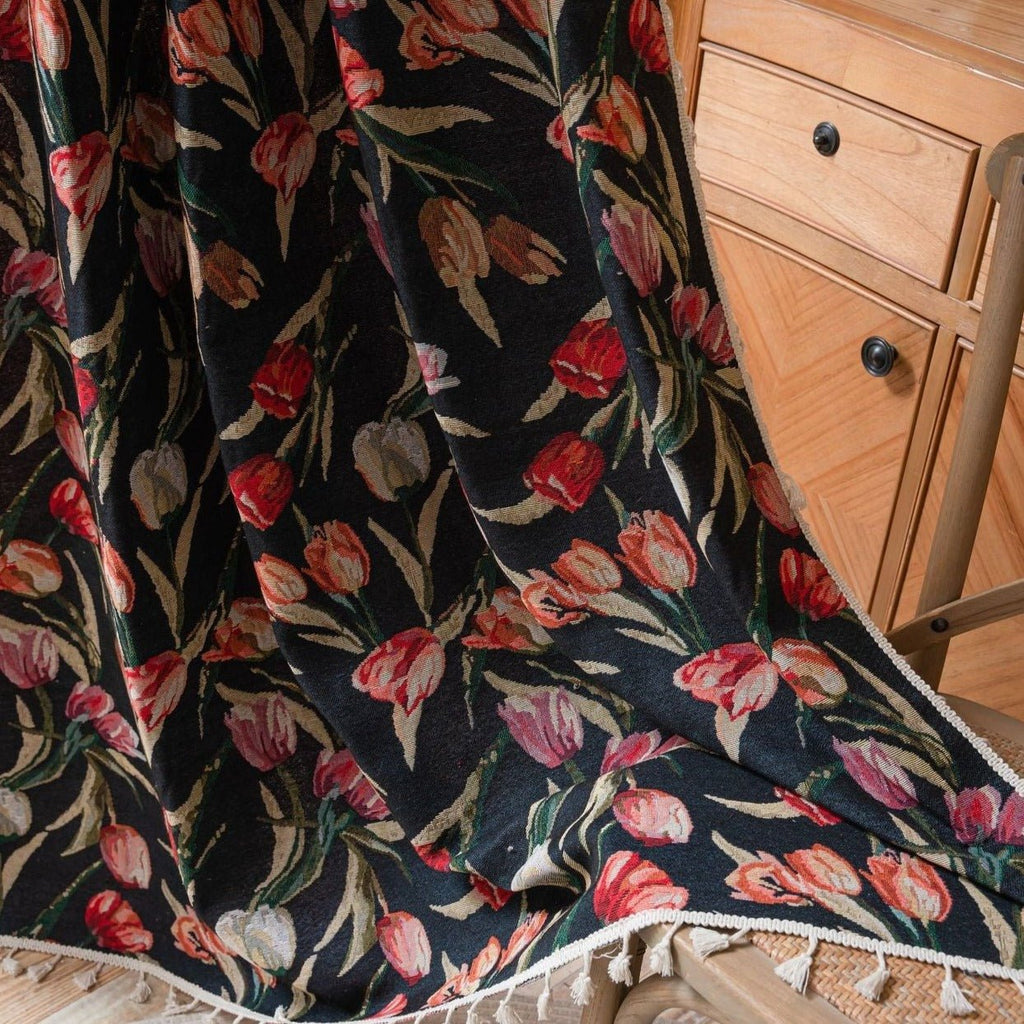 Tulip In Dusk Curtain