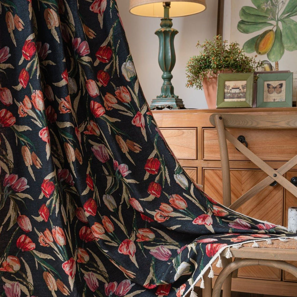Tulip In Dusk Curtain