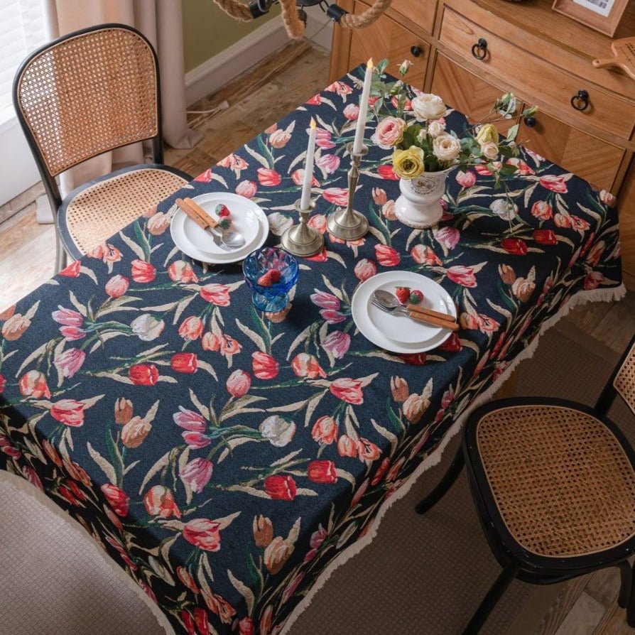 Tulip In Dusk Table Cloth