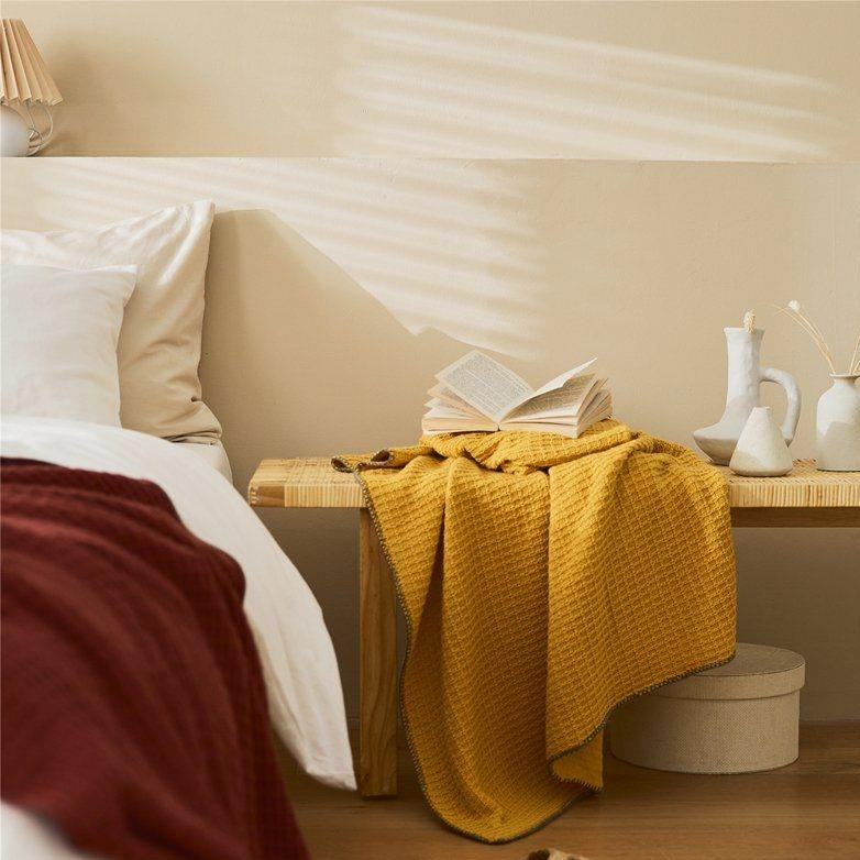 Turmeric Waffle Throw