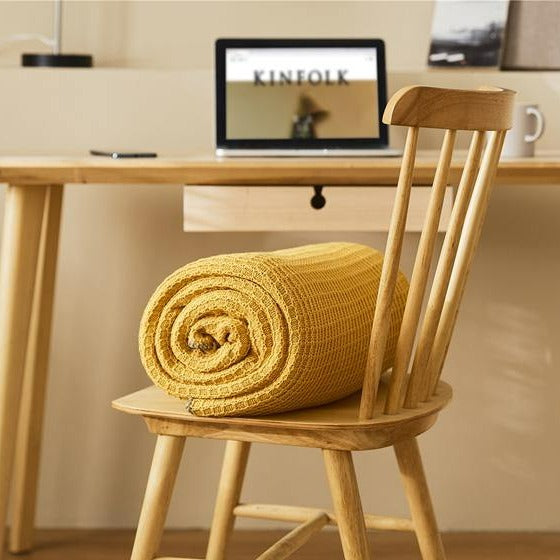 Turmeric Waffle Throw