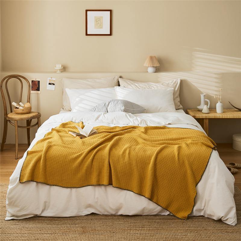 Turmeric Waffle Throw