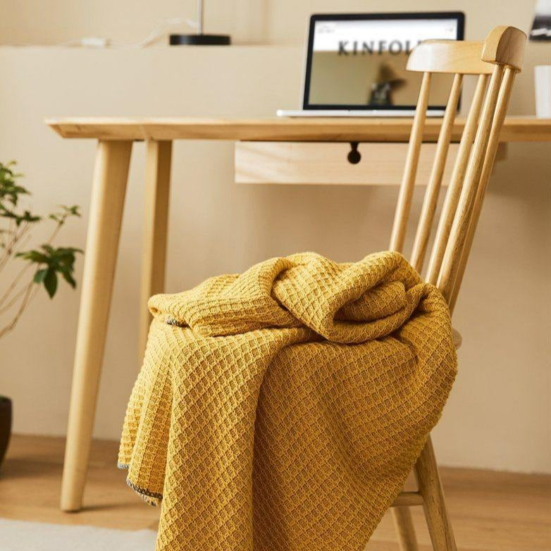 Turmeric Waffle Throw