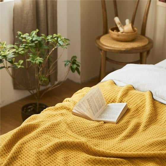Turmeric Waffle Throw