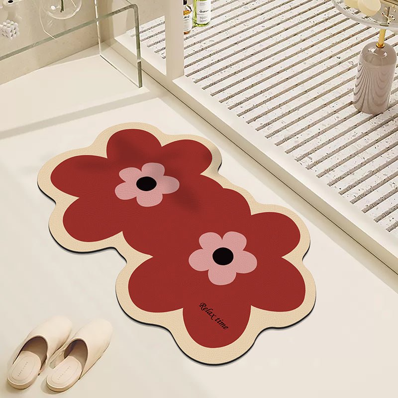 Twin Flower Bath Mat