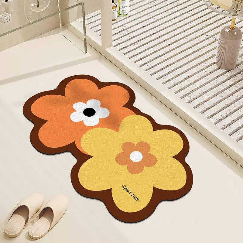 Twin Flower Bath Mat