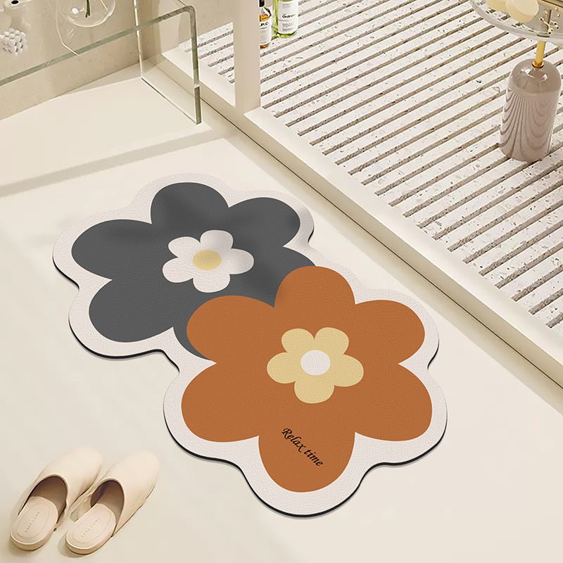 Twin Flower Bath Mat