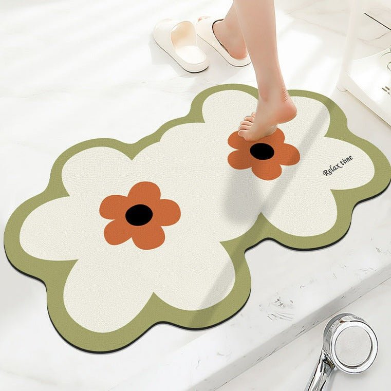 Twin Flower Bath Mat