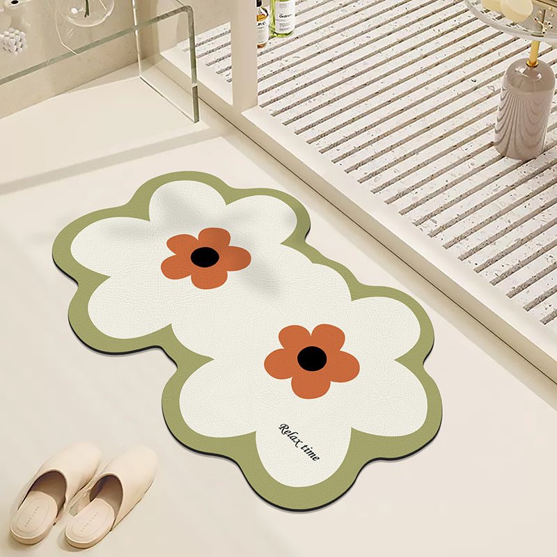 Twin Flower Bath Mat