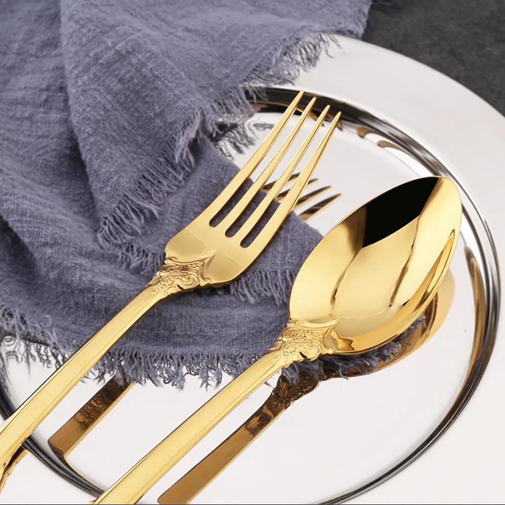 Ducal Gold Forged Stainless Steel Cutlery Set