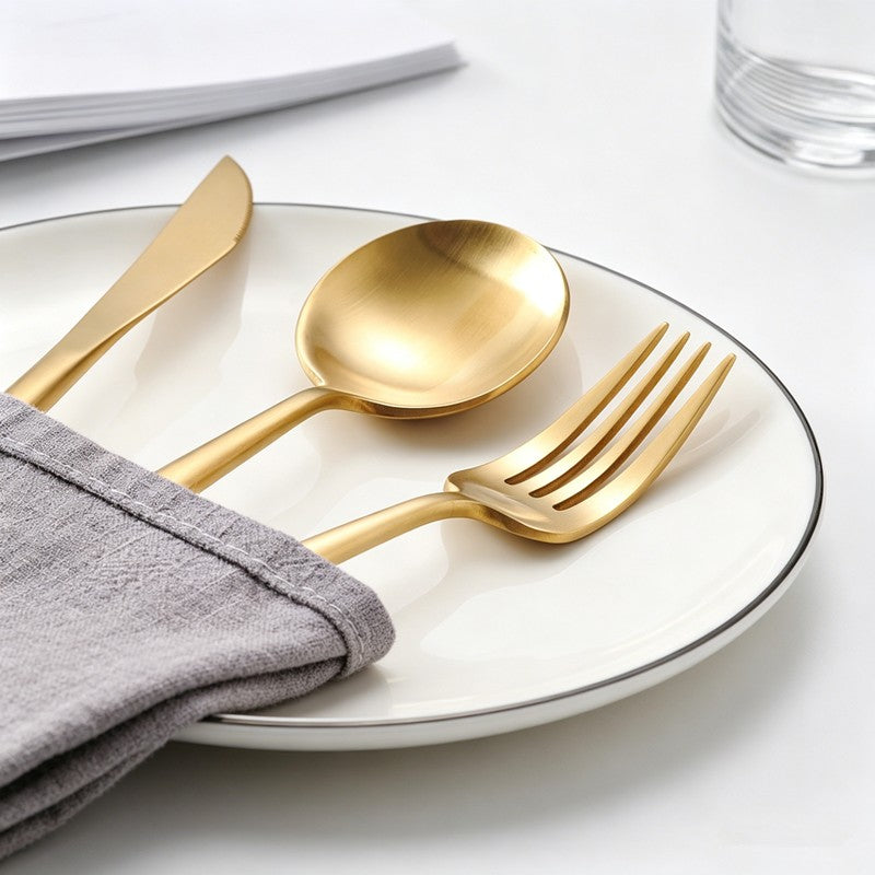 Arya Gold Stainless Steel Cutlery Set