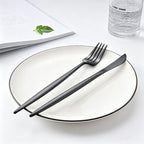 Arya Black Stainless Steel Cutlery Set