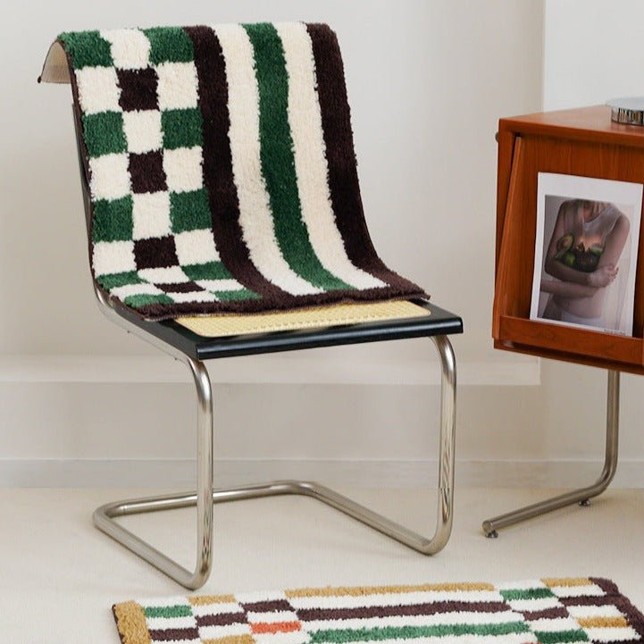 Vibrant Checkered Revival Bath Mat