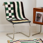 Vibrant Checkered Revival Bath Mat