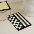Vibrant Checkered Revival Bath Mat