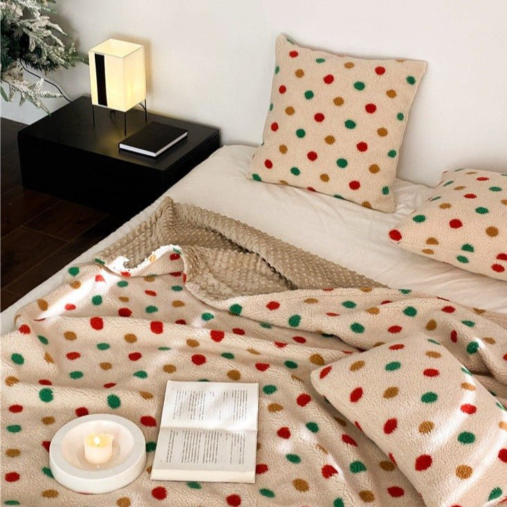 Vibrant Polka Blanket