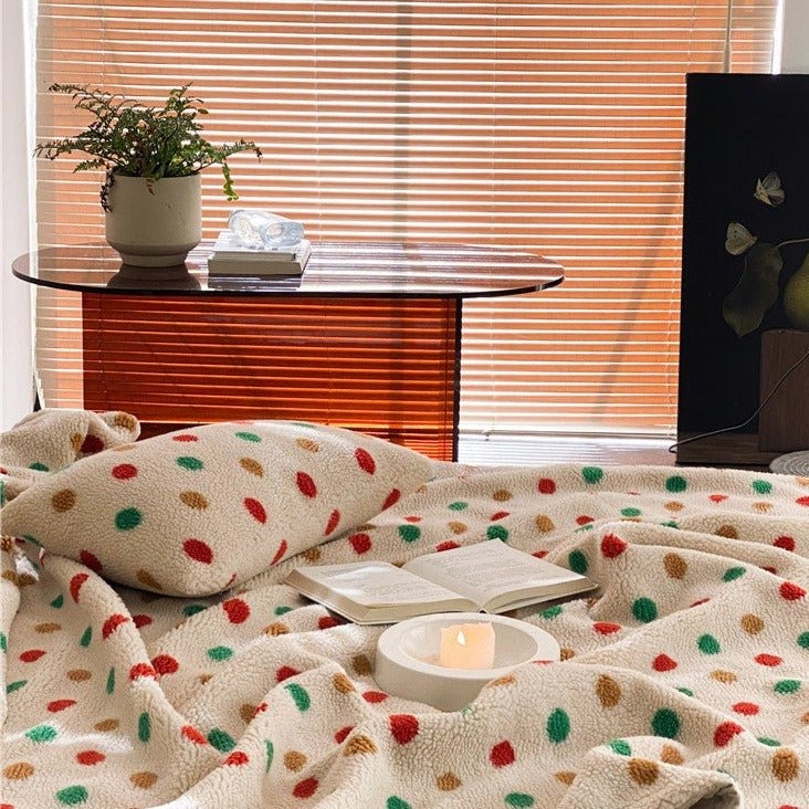 Vibrant Polka Blanket