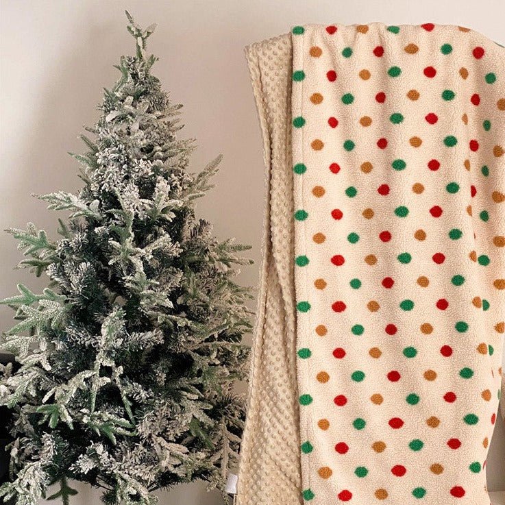 Vibrant Polka Blanket