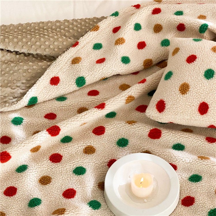 Vibrant Polka Blanket