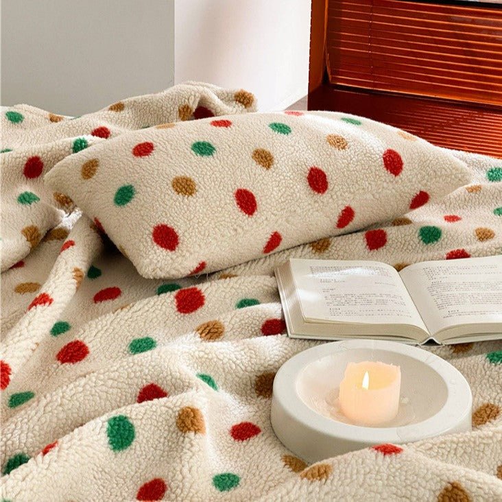 Vibrant Polka Blanket