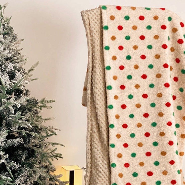 Vibrant Polka Blanket
