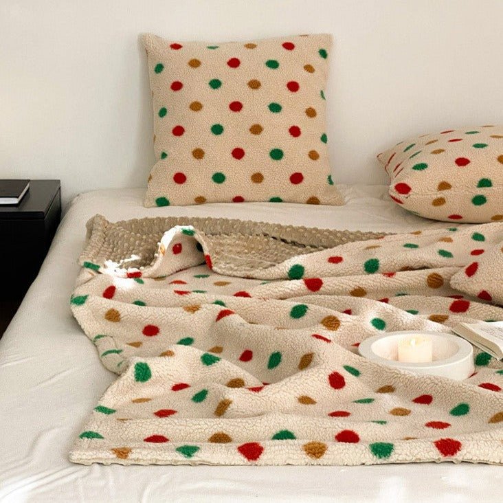 Vibrant Polka Cushion