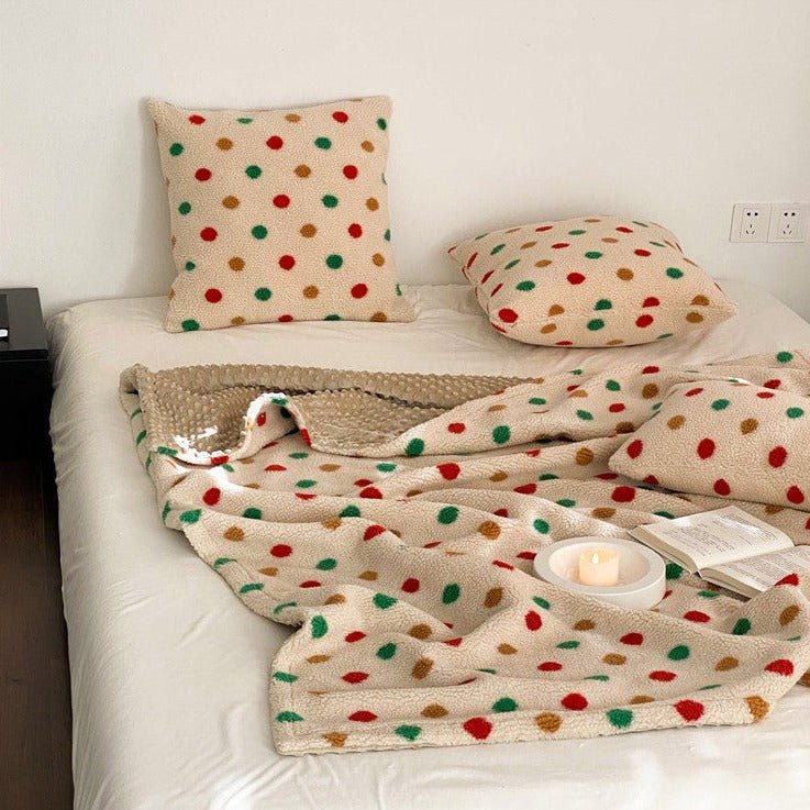 Vibrant Polka Cushion