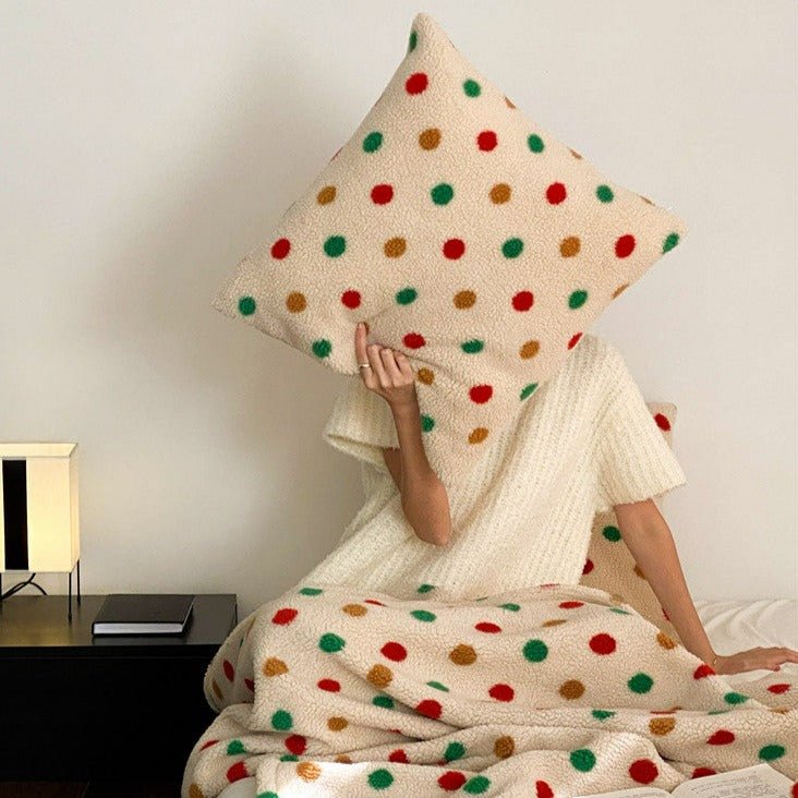 Vibrant Polka Cushion