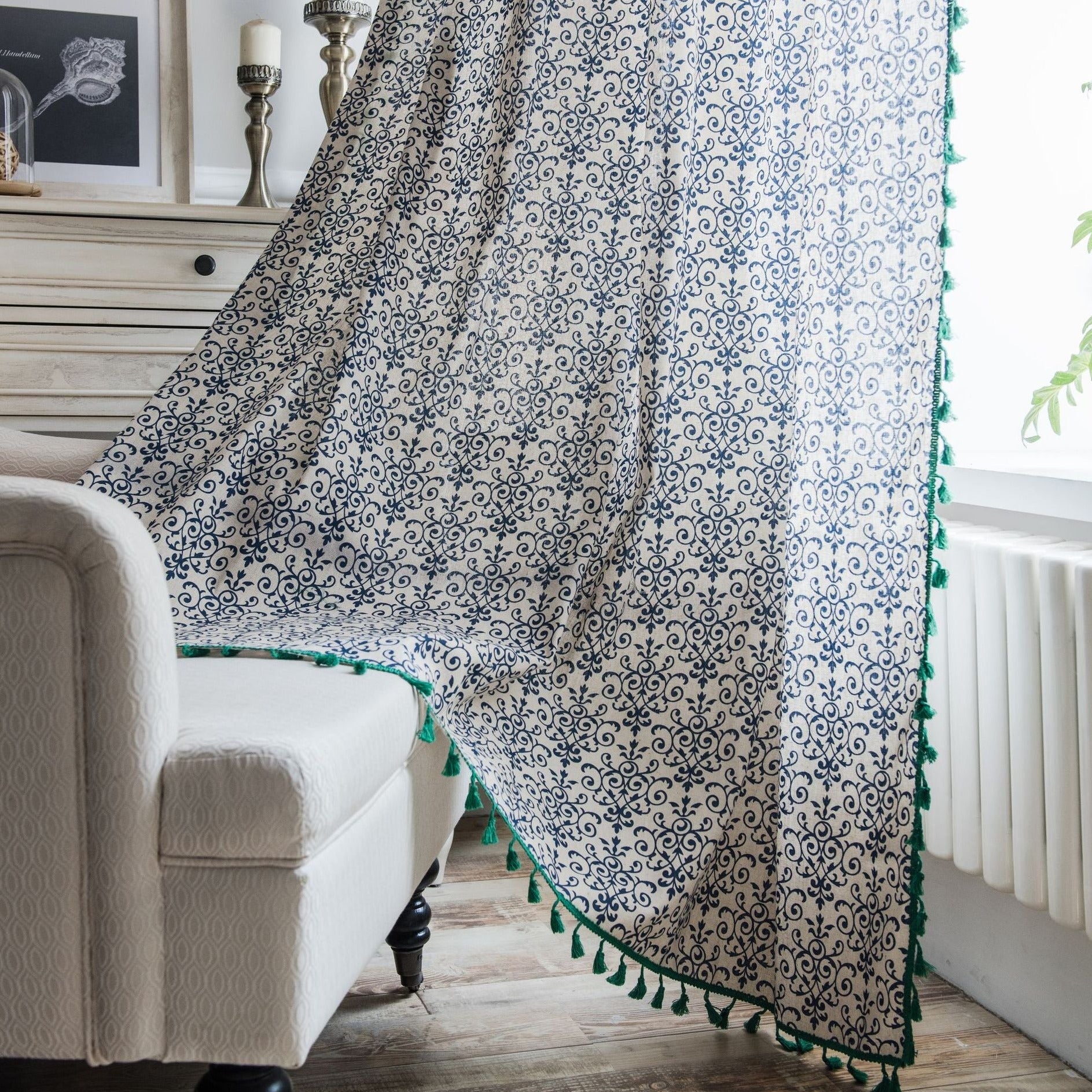 Victorian Era Tassel Curtain