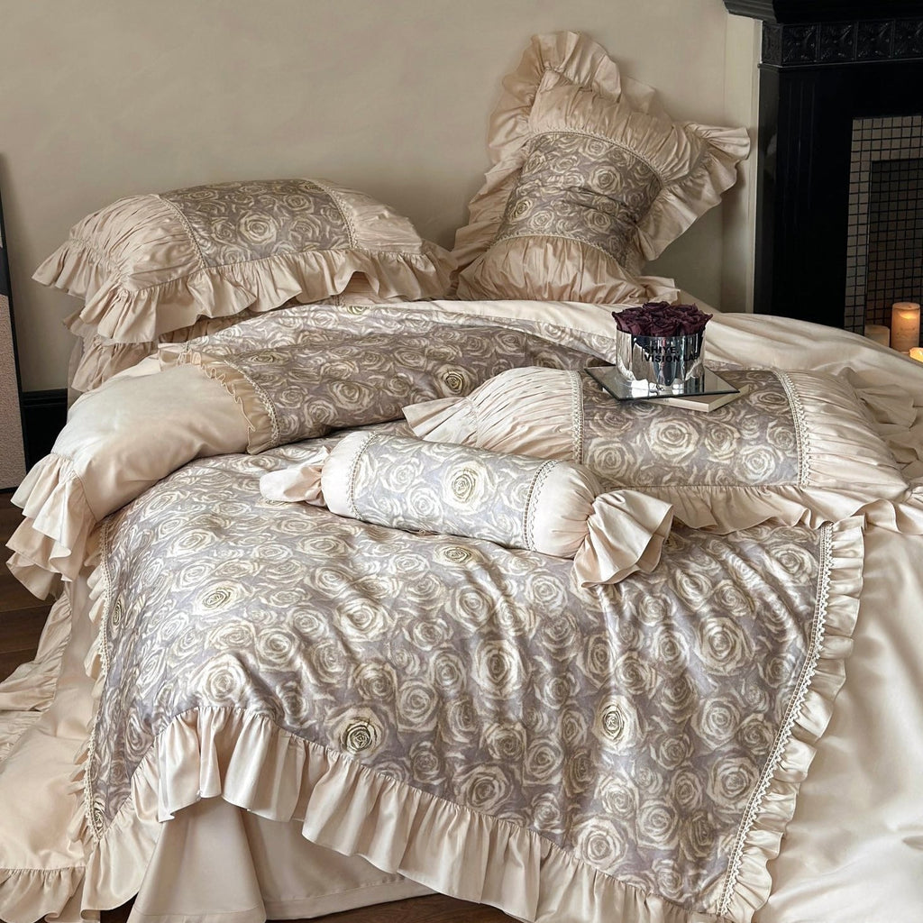 Vintage Bloom Ruffle Bedding Set