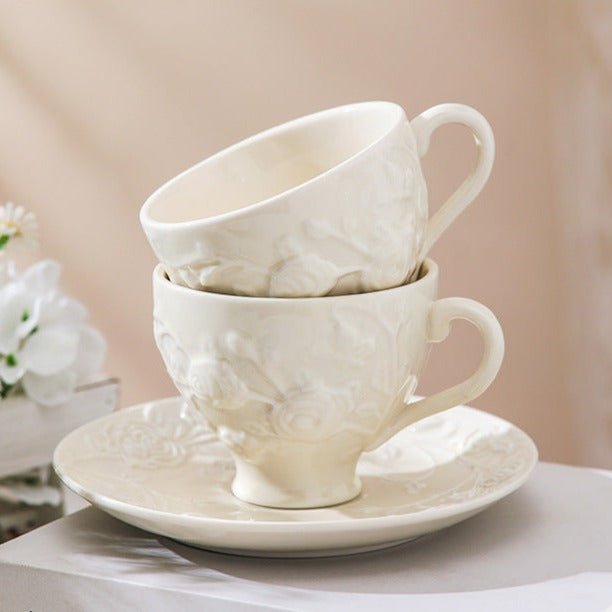 Vintage Brew Tea Cup and Pot