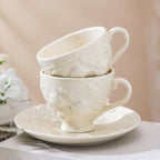 Vintage Brew Tea Cup and Pot