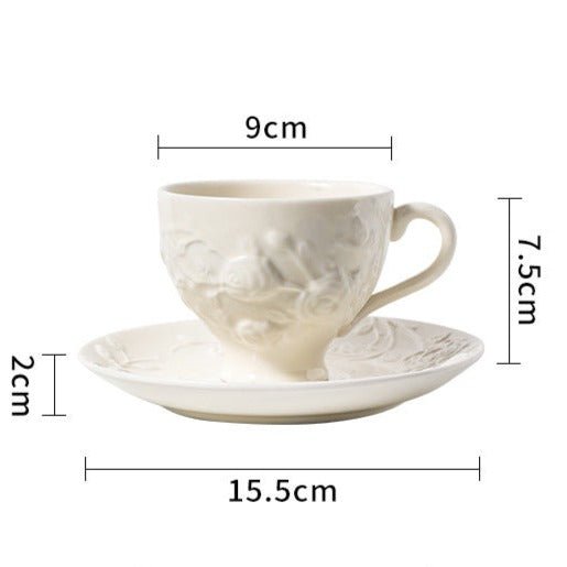 Vintage Brew Tea Cup and Pot