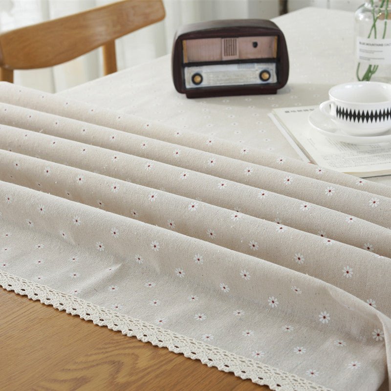 Vintage Flower Tablecloth