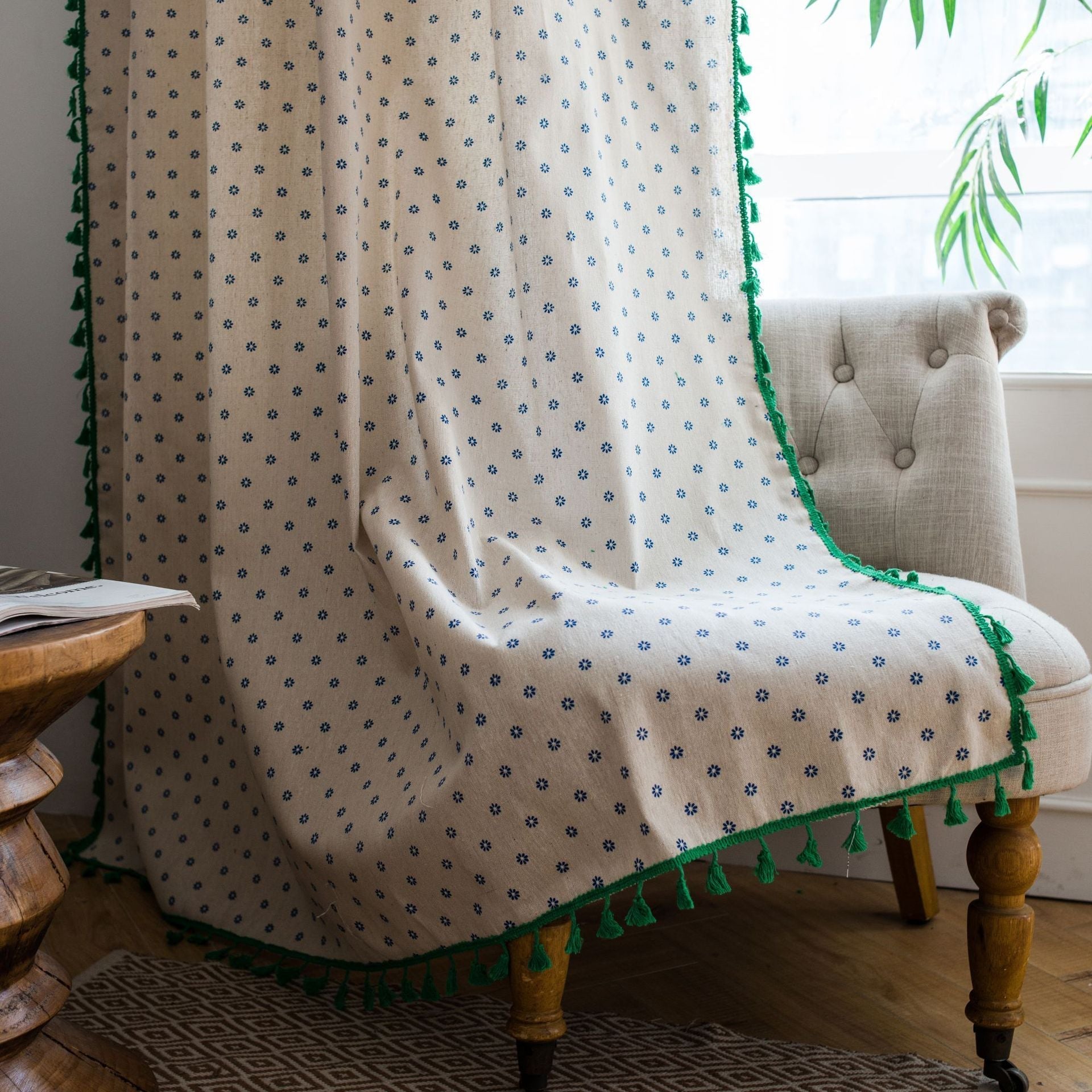 Vintage Flowers Curtain
