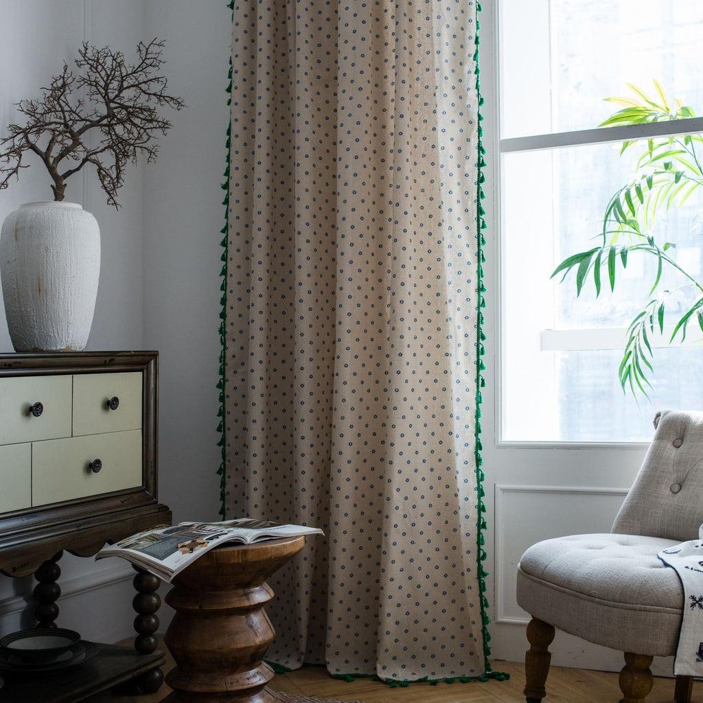 Vintage Flowers Curtain