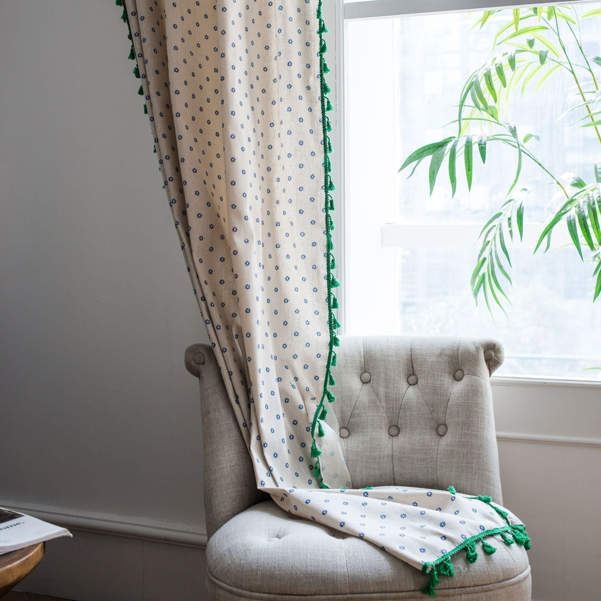 Vintage Flowers Curtain