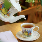 Vintage Garden Teacup & Pot