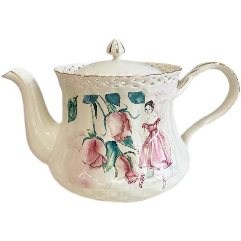 Vintage Garden Teacup & Pot