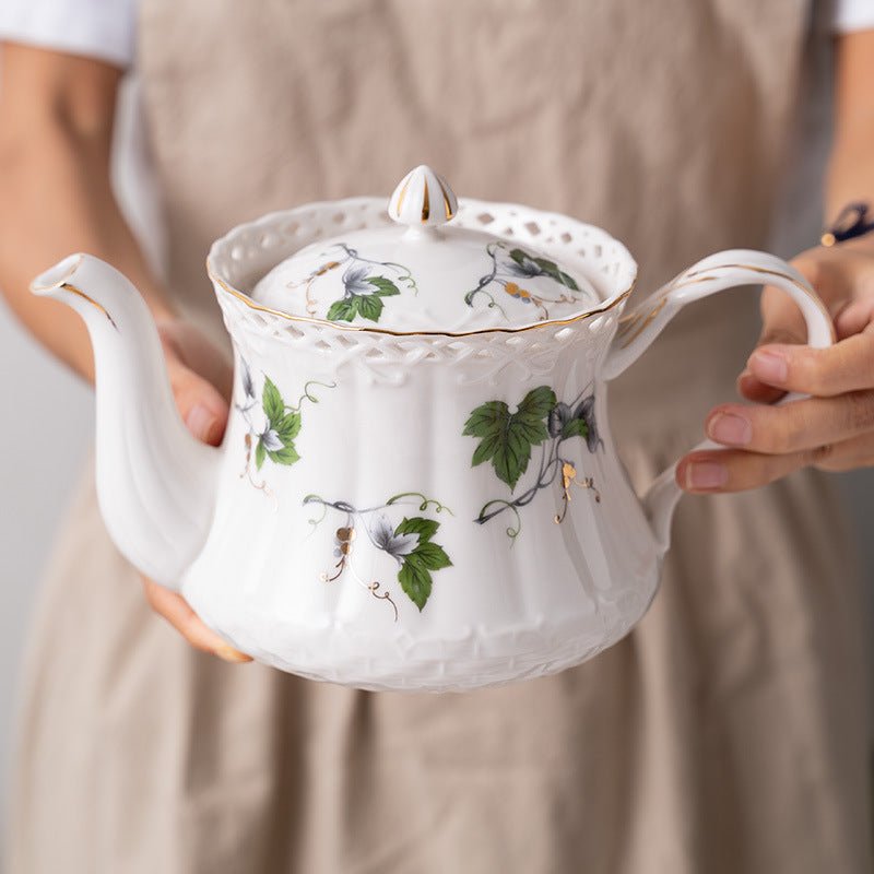 Vintage Garden Teacup & Pot