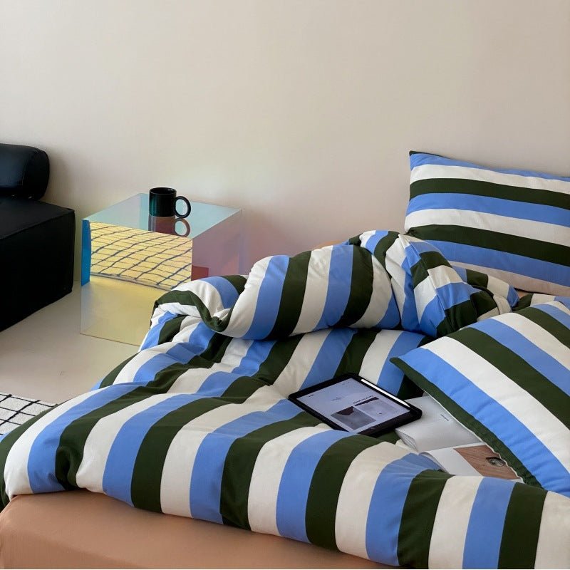 Vivid Striped Bedding Set