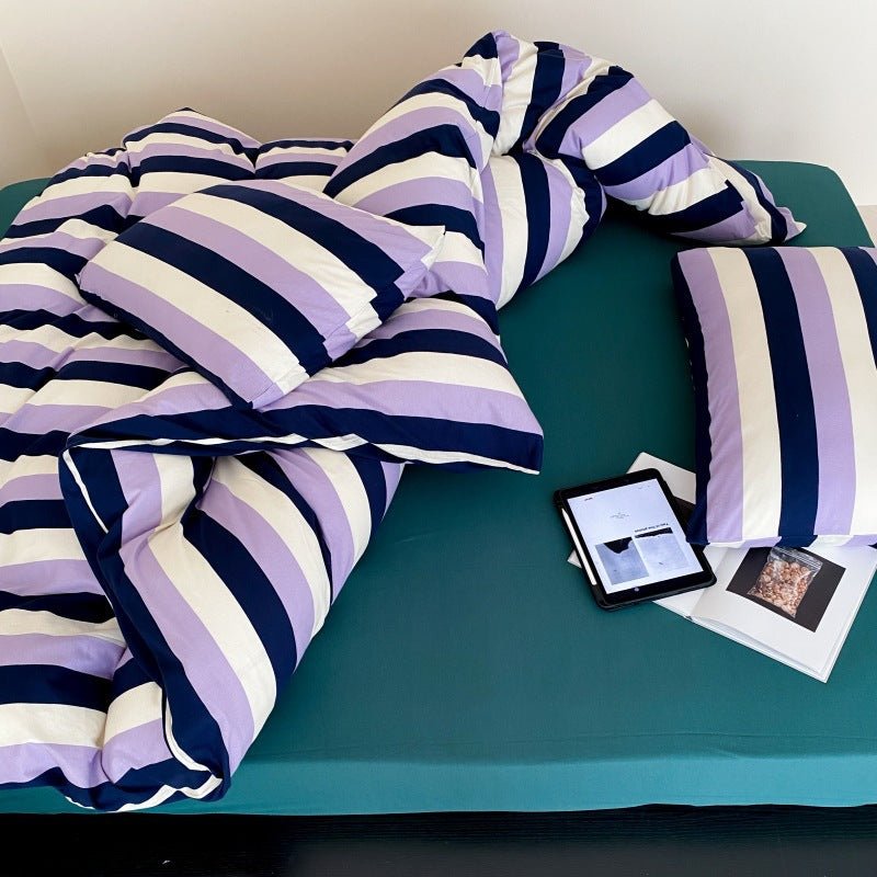Vivid Striped Bedding Set